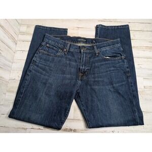 Lucky Brand Mens 221 Original Straight size 33x30 Blue Denim Stretch Jeans